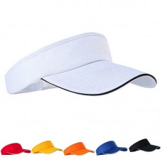 AdjustableUnisex Hombre Mujer Plain Sun Visor Sports Golf Tennis Breathable Cap Hat  eb-08711734